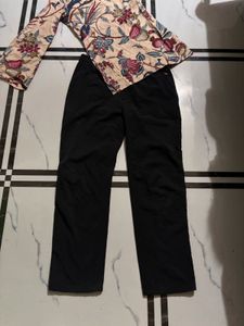 Floral Print Top &amp; Pants Set