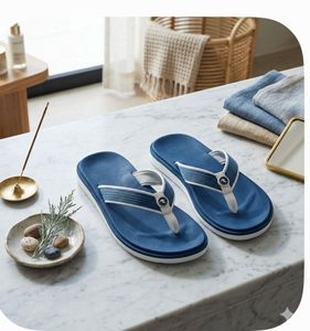 Blue Flip Flops