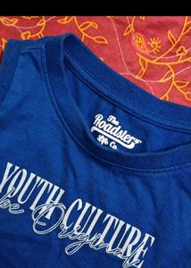 blue tank top