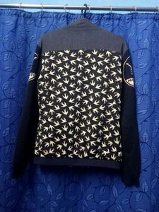 Black Varsity Jacket Sparrow light khaki In Blac