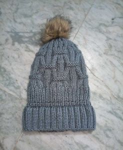 Grey Winter Cap Women