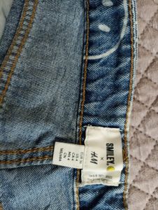 Fun Smiley Face Denim Jeans
