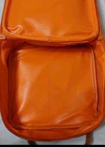 Orange Color Handbag