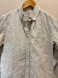 Classic Pinstripe Button-Down Shirt