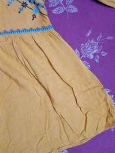 Yellow Top/short Kurti