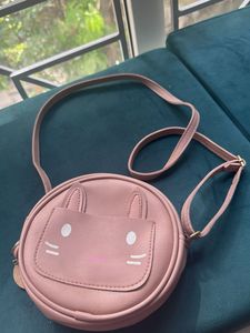 Cute Pink Bunny Crossbody Bag for Kids