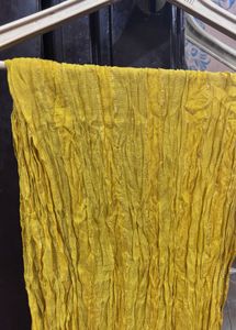 COMBO✨Vibrant Yellow Duppata &amp; Beige Stall Set