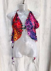 139. Bohemian Halterneck Bikini Top