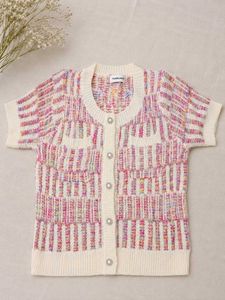 Chic Tweed Button-Up Cardigan Top