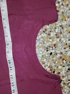 Maroon Long Sleeve Kurta