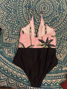 Tropical Palm Tree One-Piece Swimsuit