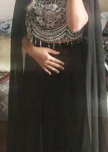 Embellished Crop Top & Skirt Set(Indo western)