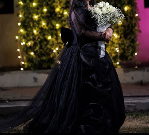 Stunning Black Gown with Bow Detail