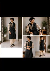 Men's  Embroidered Kurta