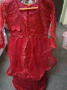 Beautiful Red Embellished Lehenga Choli
