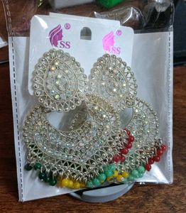 new Exquisite Kundan &amp; Pearl Dangler Earrings