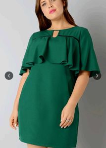 Emerald Green Ruffle Dress
