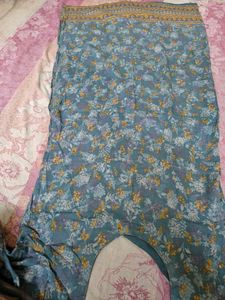 Beautiful Teal Floral Kurta Set