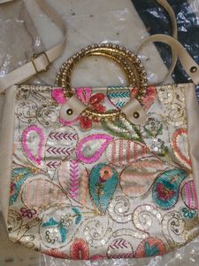 Embroidered Clutch Bag