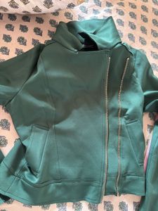 Made in Italy Green  biker Jacket