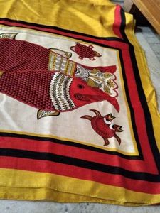 Elegant Yellow Saree with Red &amp; Black Border