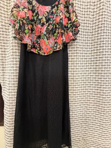 Vibrant Floral Print Dress Material
