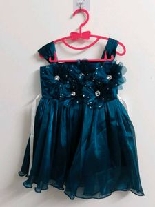 New Sparkling Teal Party Dress