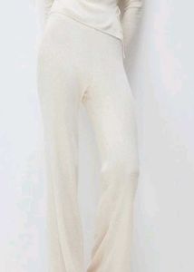 HnM Ribbed Wide Leg Pants