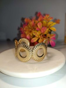 Gold Tone Statement Cuff Bracelet