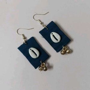 Handmade Blue &amp; White Earrings