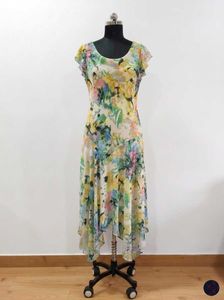 Y2k Asymmetrical Floral Dress