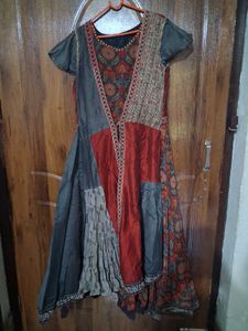 Unique Patchwork Ethnic Gown