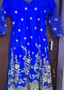 Stunning Blue Embroidered Lehenga Choli