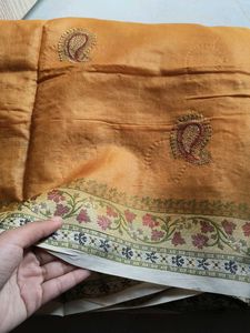 Embroidered Silk Saree