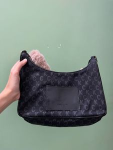 Kenneth Cole Black Monogram Shoulder Bag