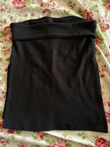 Black Tube top athleisure wear or casual wea