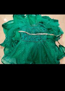 Stunning Teal Sequined Gown