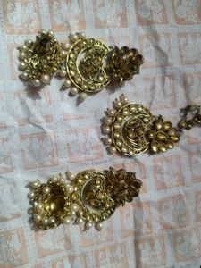 Elegant Gold-Tone tika Jewelry Set