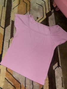 Cute lavender Crop Top