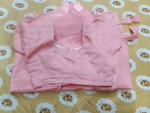 Elegant Pink Dupatta with Delicate Fringe