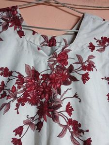 White Floral Maxi Dress