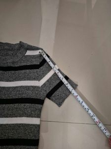 striped knit bodycon dress⋆｡𖦹°⭒˚｡⋆