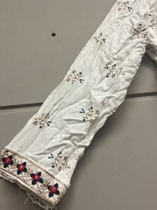 Beautiful White Kurta with Embroidery