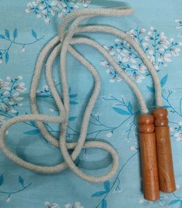 Jump Rope with Wooden Handles for Kids