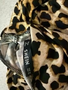 Leopard Print Turtleneck Bodysuit