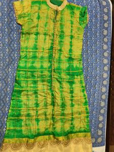 Green & Gold Ethnic Kurta