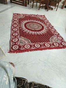 Red Floral Rug