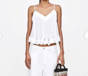 ZARA White Cami Top