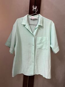 Mint Green Button-Up shirt