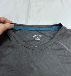 ASICS Long Sleeve Running T-Shirt Grey | Quick Dry